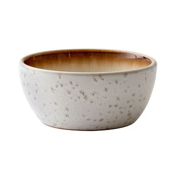 Bol servire din gresie ceramică bitz basics cream, ⌀ 12 cm, crem