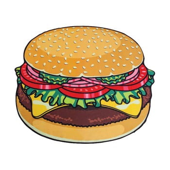 Pătură pentru plajă în formă de burger big mouth inc., ⌀ 152 cm