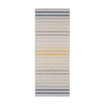 Covor potrivit pentru exterior bougari paros, 80 x 200 cm, albastru - portocaliu