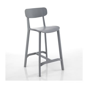 Set 2 scaune bar adecvate pentru exterior tomasucci mara, gri