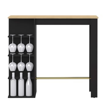 Masă pentru bar temahome viso, negru