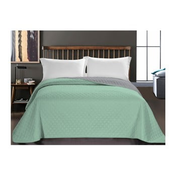 Cuvertură reversibilă din microfibră decoking axel, 260 x 280 cm, verde deschis