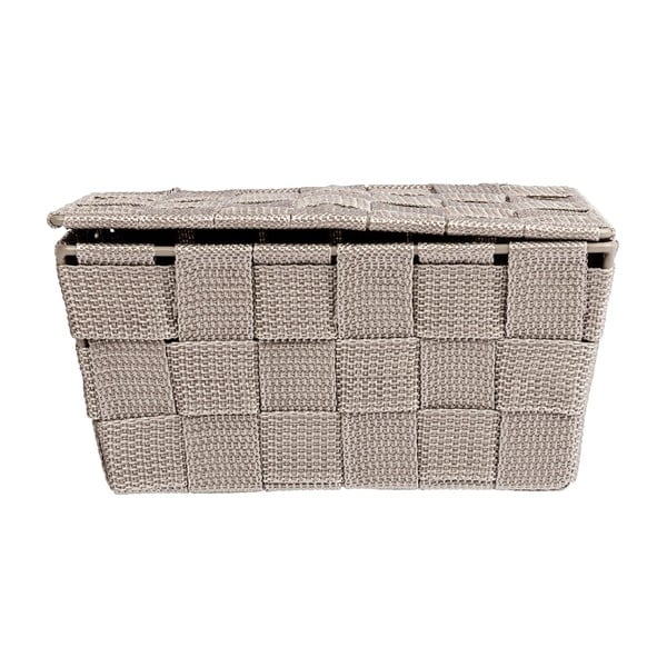 Hnědý košík s víkem Wenko Adria