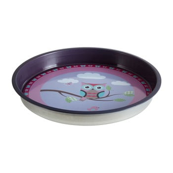 Tavă pentru servit din tablă premier housewares happy owls, Ø 33 cm, multicolor