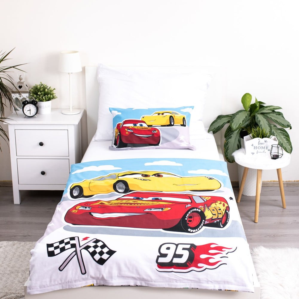 Produktové foto Bavlněné dětské povlečení do postýlky 100x135 cm Cars – Jerry Fabrics