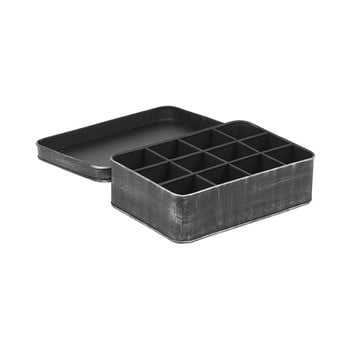 Cutie metalică pentru ceai LABEL51, negru imagine