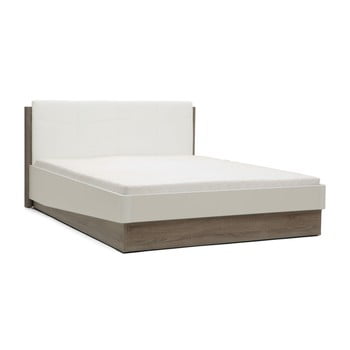 Pat dublu Mazzini Beds Dodo, 140 x 200 cm, alb