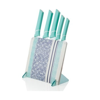 Set 5 cuțite din ceramică cu suport brandani panarea