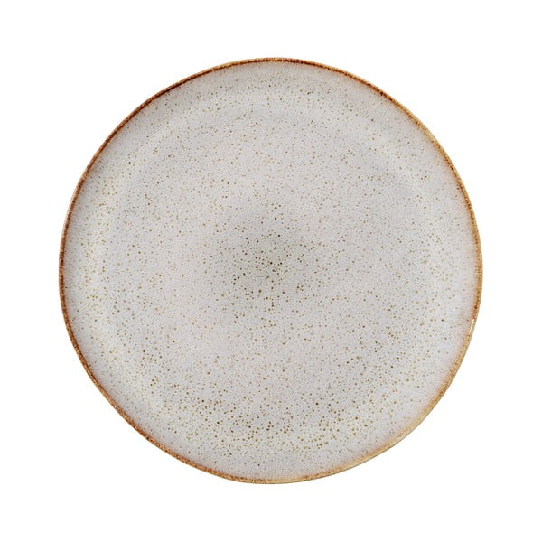 Šedý kameninový dezertní talíř Bloomingville Sandrine, ø 22 cm