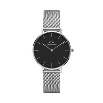 Ceas de damă daniel wellington petite, ⌀ 28 mm, negru-argintiu