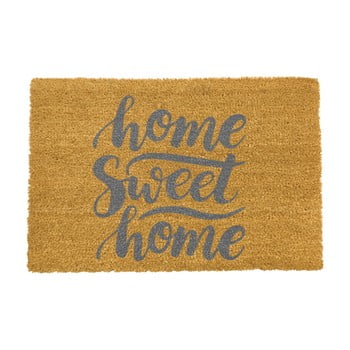 Covoraș intrare din fibre de cocos artsy doormats home sweet home grey, 40 x 60 cm