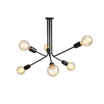 Lustră cu 6 becuri custom form vanwerk duo, negru