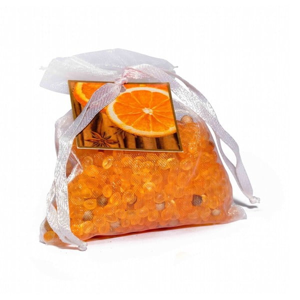 Vonný sáček z organzy s vůní pomeranče a skořice Boles d´olor Organza Naranja y Canela