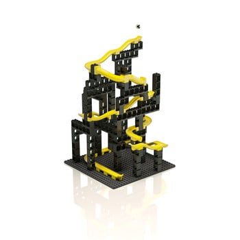 Set pistă cu bile și cuburi hubelino pi medium, 99 piese
