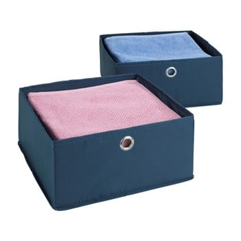 Set 2 cutii pentru sertare wenko business, albastru