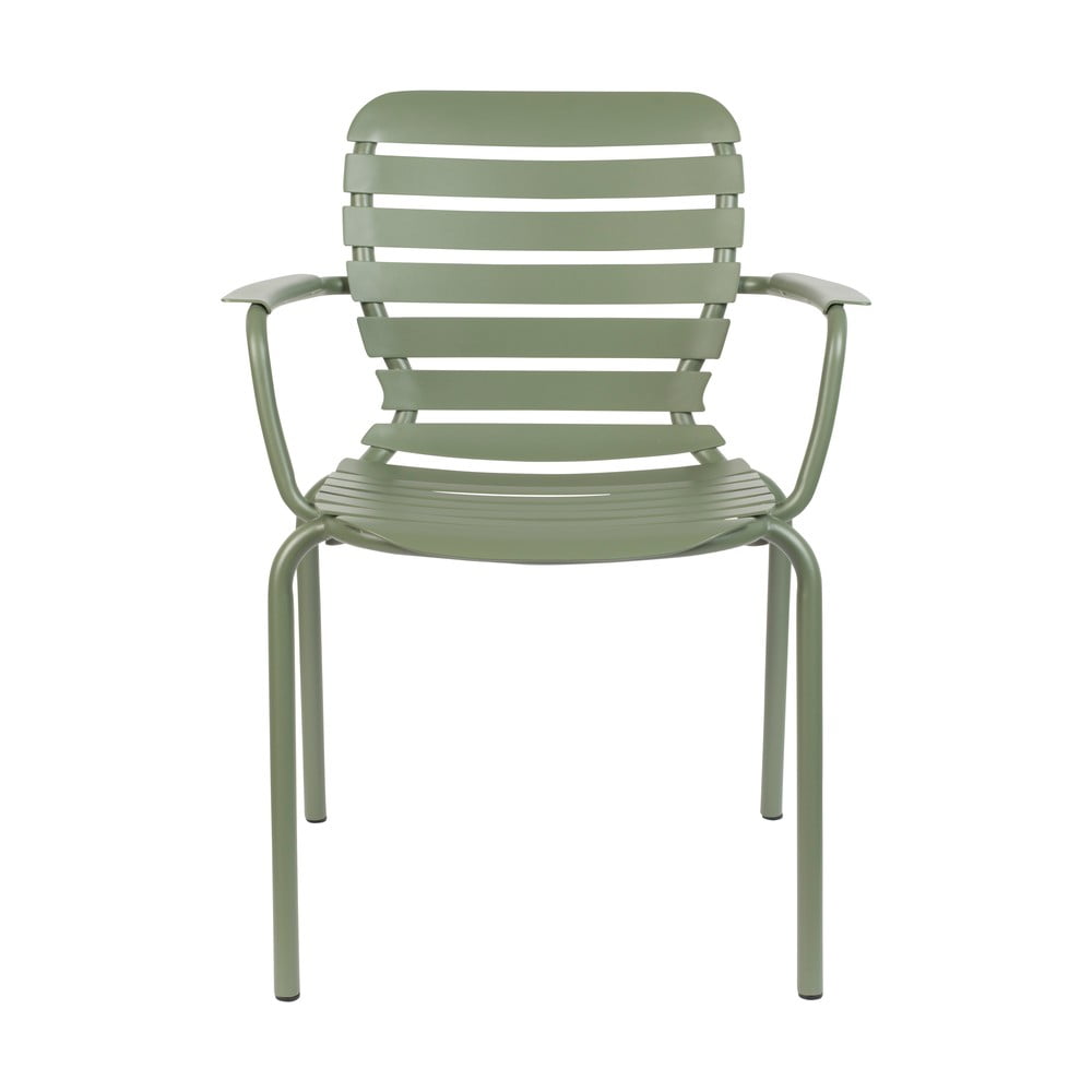 Světle zelená kovová zahradní židle Vondel – Zuiver