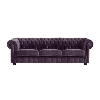 Canapea cu 3 locuri max winzer norwin velvet, mov