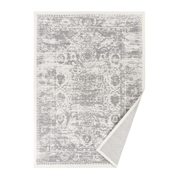 Covor reversibil cu model narma palmse, 70 x 140 cm, alb