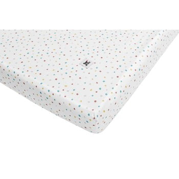 Cearceaf din bumbac pentru copii bellamy dots, 70 x 140 cm