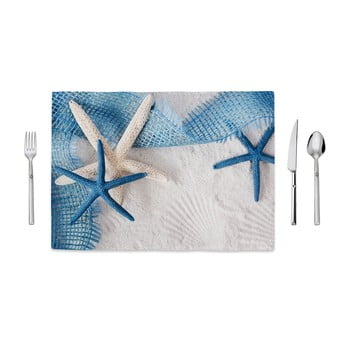 Suport farfurie Home de Bleu Tropical Starfishs, 35 x 49 cm
