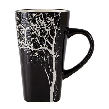 Cană din ceramică kj collection, 400 ml, negru
