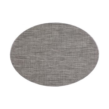 Suport pentru farfurie tiseco home studio oval, 46 x 33 cm, gri