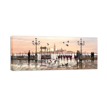 Tablou styler canvas watercolor venice, 60 x 150 cm