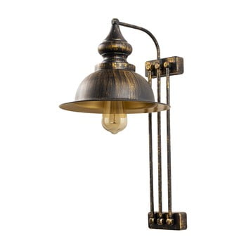 Aplică metalică opviq lights ioan, negru