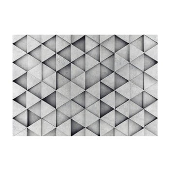 Tapet format mare bimago grey triangle, 400 x 280 cm