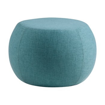 Puf sømcasa luka, ⌀ 55 cm, turcoaz