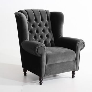 Fotoliu max winzer vary velvet, gri antracit