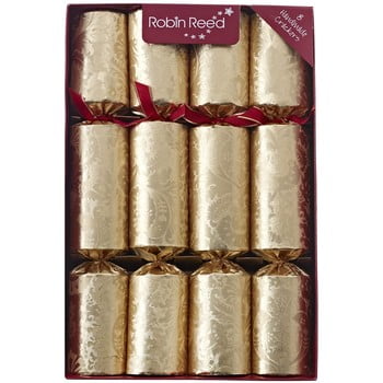 Set 8 pocnitori de crăciun robin reed decadence gold