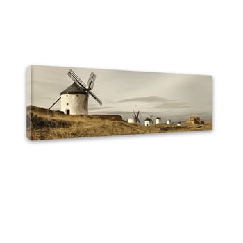 Tablou styler canvas harmony field, 45 x 140 cm