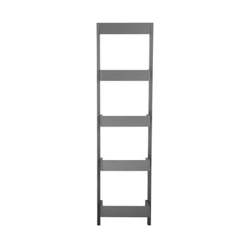 Scară de sprijin cu rafturi monobeli amy, înălțime 166 cm, gri închis