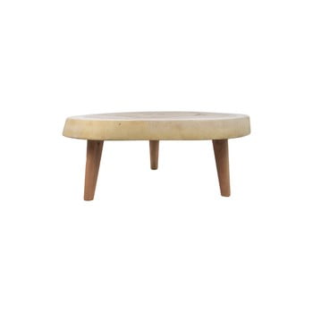 Masă auxiliară din lemn de mungur hms collection lowe, ⌀ 40 cm