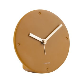 Ceas cu alarmă karlsson mantel, galben, ø 12 cm