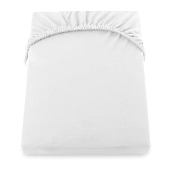 Cearșaf de pat cu elastic decoking nephrite, 120–140 cm, alb