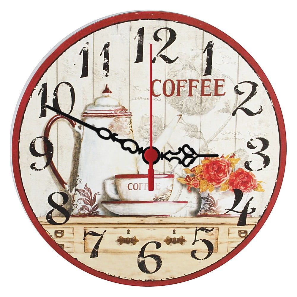 Nástěnné hodiny Coffee Time, 30 cm