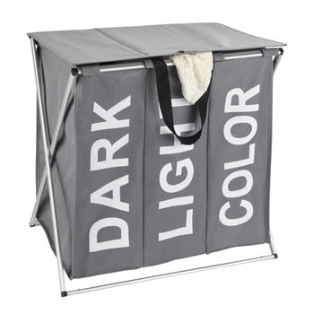 Coş de rufe wenko trio, 118 l, gri închis