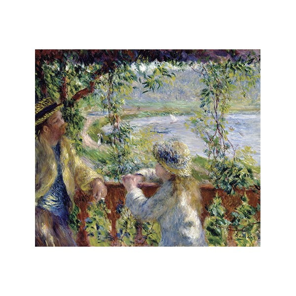 Reprodukce obrazu Auguste Renoir - By the Water, 50 x 45 cm