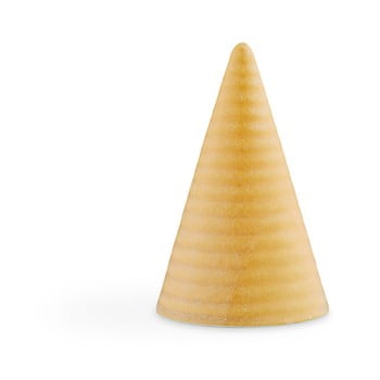 Statuetă decorativă din ceramică Kähler Design Glazed Cone Mustard, înălțime 11 cm, galben muștar