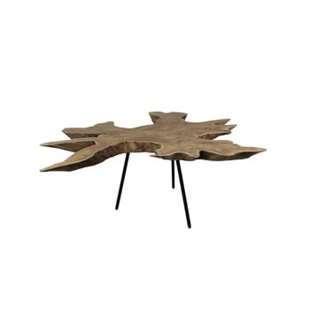 Măsuță auxiliară din lemn de tec hsm collection tribe, 45 x 80 cm