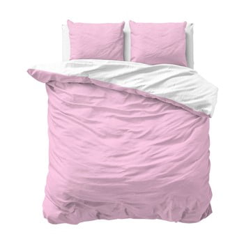 Lenjerie de pat din micropercal Zensation Twin Face, 200 x 220 cm, roz