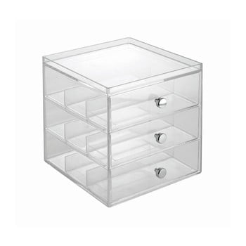 Organizator transparent pentru ochelari cu 3 sertare, idesign