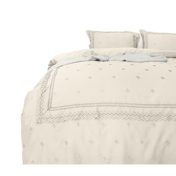 Lenjerie de pat din micropercal Sleeptime, 200 x 220 cm, crem