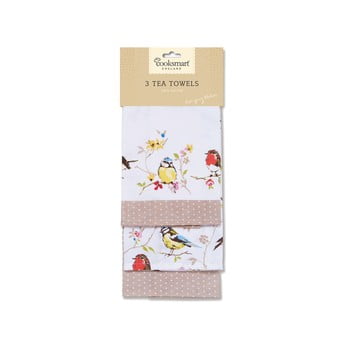 Set 3 prosoape de bucătărie din bumbac cooksmart ® dawn chorus