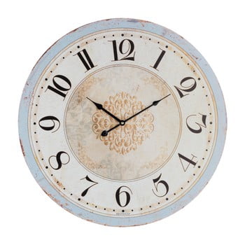 Ceas de perete brandani vintage, ⌀ 60 cm, alb