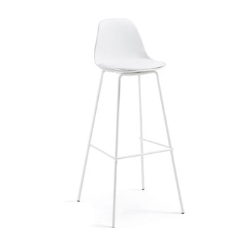 Scaun de bar la forma lysna, alb