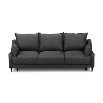 Canapea extensibilă cu 3 locuri și spațiu pentru depozitare mazzini sofas ancolie, gri închis