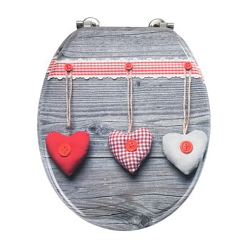 Capac wc wenko bavarian hearts, 43 x 37 cm